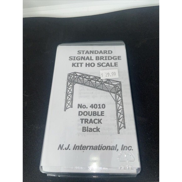 NJ Two-Track Signal Bridge Kit - Black - HO-Scale and Universal Rail joiners - Picture 2 of 7
